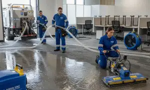 Irvine, CA water extraction service widget for fast water damage restoration on homepage